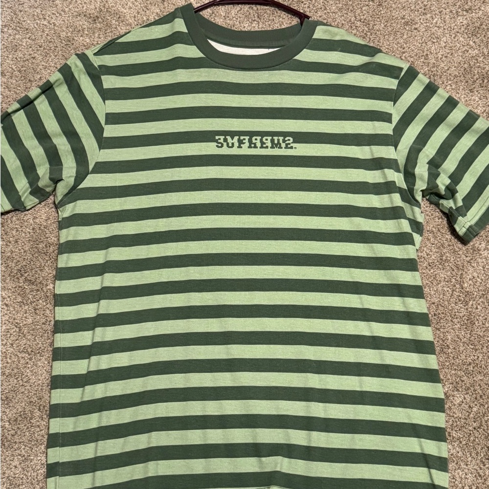 Supreme SS22 Reverse Striped T-Shirt Size Small